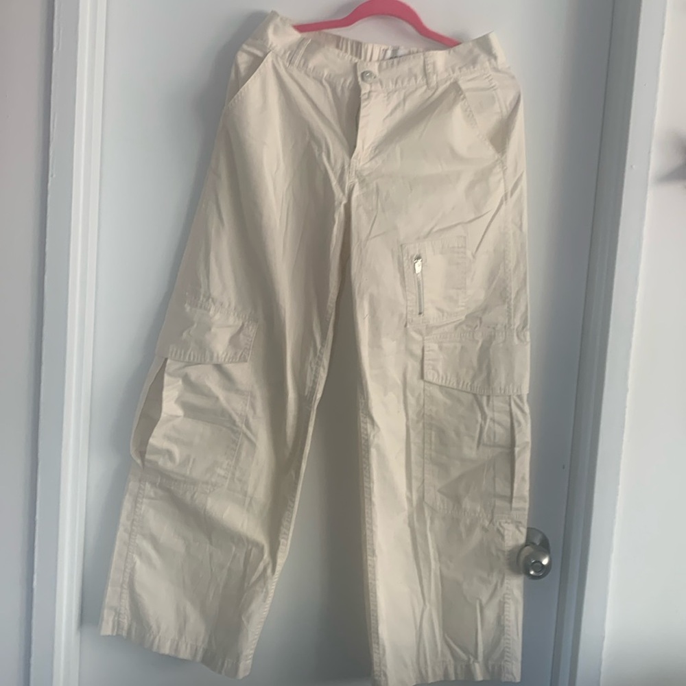 Off white cotton pants